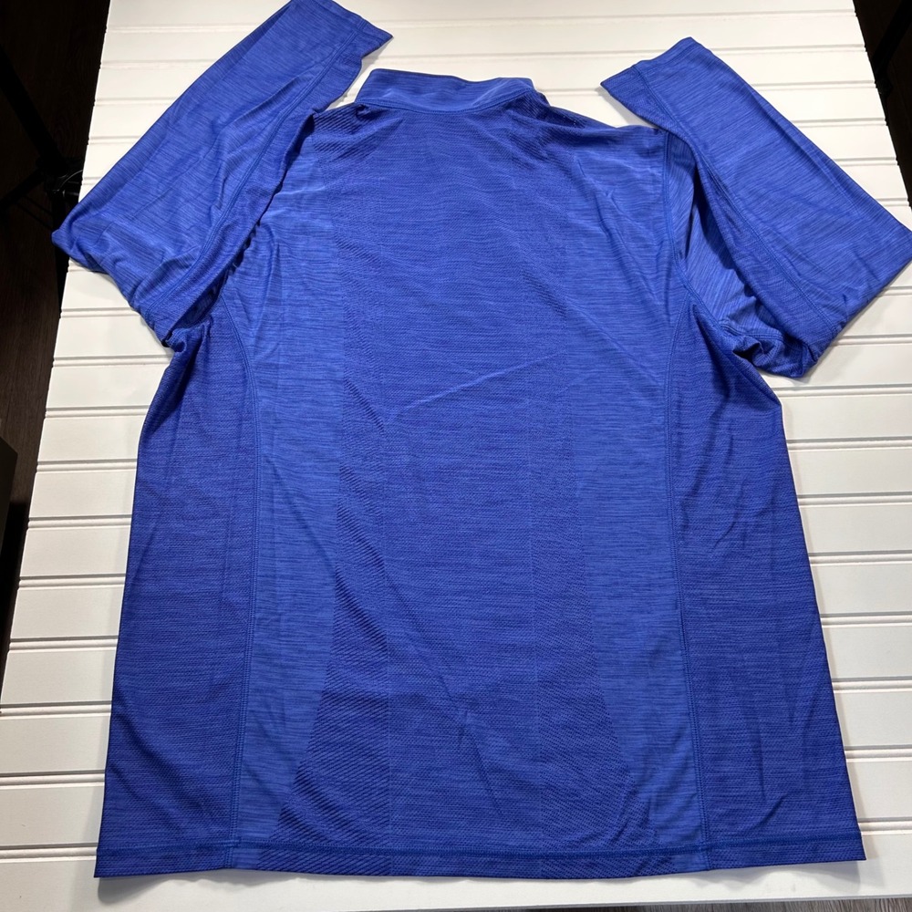 Tommy Bahama IslandZone 1/4 Zip Long Sleeve Pullover Mens M Blue Heathered Golf - Picture 13 of 14